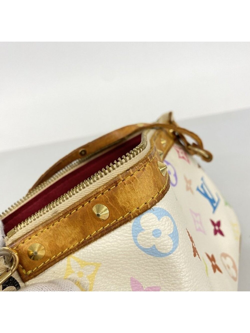 Louis Vuitton Pouch Monogram Multicolor Pochette Blanc - Picture 9 of 10
